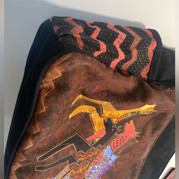 Laurel Burch Native Horses Medium Tote Bag - Picture 2 of 8